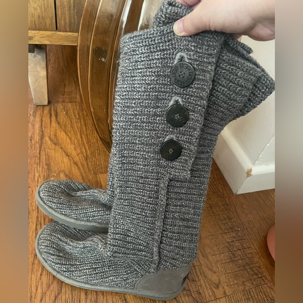Ugg Grey Sweater Boots